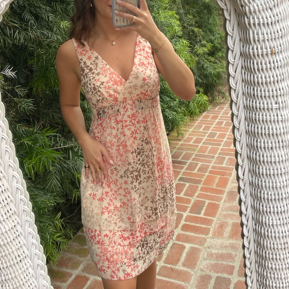 BCBGmaxazria floral mini dress